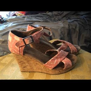TOMS wedge sandals, size 7.5
